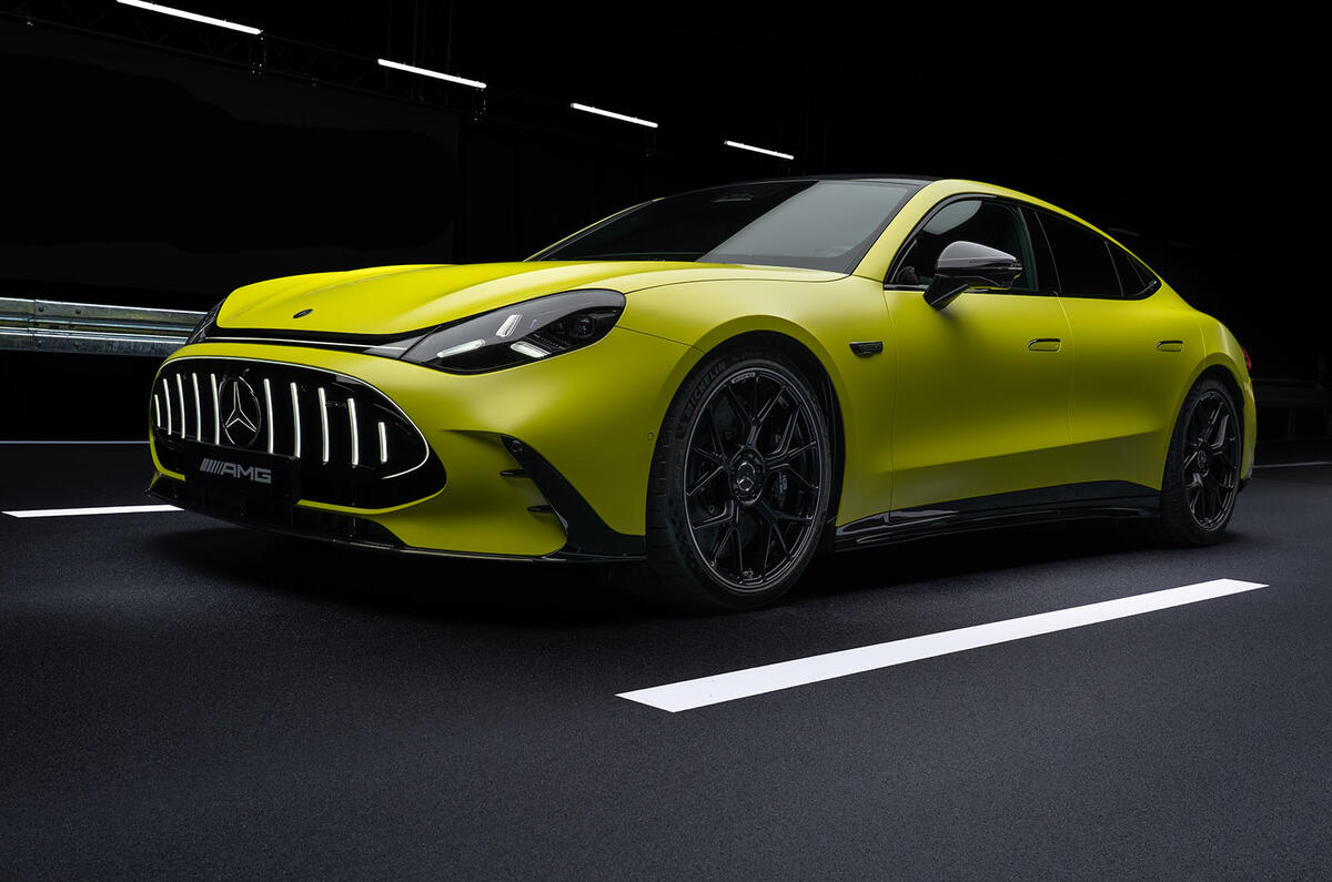 Mercedes-AMG GT 4-door electric reveal — design built for the camera