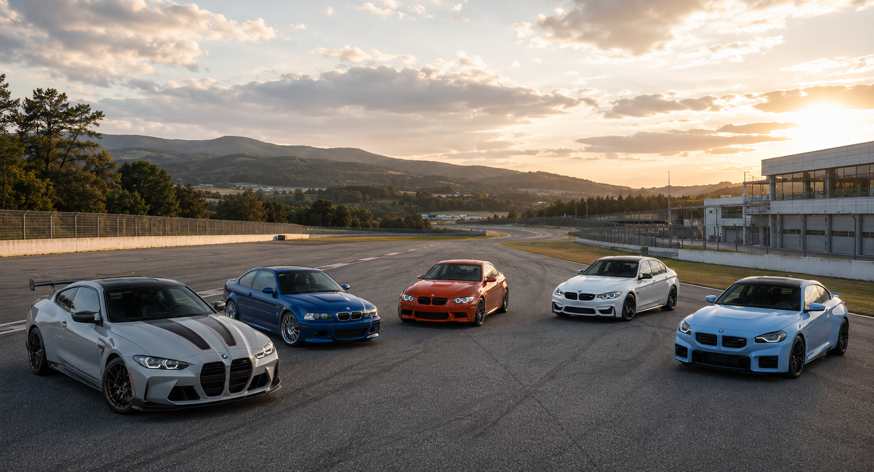 BMW M-car in studio lighting